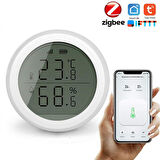 ZigBee Akıllı Termometre LCD Ekranlı Wi-Fi Sıcaklık ve Nem Ölçer