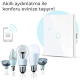 Tuya WiFi Akıllı Tek Kanal Dokunmatik Anahtar