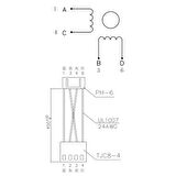 NEMA17 JK42HS34-1304A-01F D Shaft 42BYG Step Motor 1.3A - 34mm