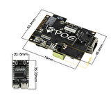 T-Internet-POE ESP32-WROOM LAN8720A Chip Ethernet Adaptörü ve Downloader Genişleme Kartı 
