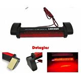 Araç Cam İçi Harici Stop Lambası 48 Ledli Üniversal 12 Volt