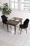 Rovena Lera Barok 70x110 Sabit Mdf Mutfak Masası Takımı 2 Adet Sandalye