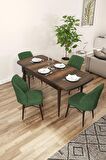 Rovena Mary Barok 70x114 Açılabilir Mdf Mutfak Masası Takımı 4 Adet Sandalye