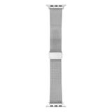 Gpack Apple watch 6 uyumlu 40 mm Kordon Metal Hasır Ayarlanabilir Mıknatıslı KRD85