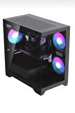  NEXOR Titan 3X RGB Fan Temperli Cam USB 3.0 600W Akvaryum Oyuncu Bilgisayar Kasası