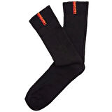 Erkek Siyah Kışlık Kalın Pamuklu Termal Uzun Havlu Çorap