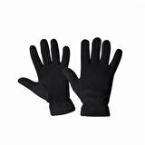 Erkek Siyah Kışlık Termal Polar Eldiven - Polar Bere 2'li Set