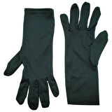  Koyu Yeşil Uzun Çarşaf Tesettür Gösteri Merasim Tören Eldiveni Gloves