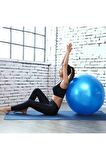 Clifton 65 Cm Fitilli Pilates Topu Ve Pompa Seti Plates Denge Yoga Spor Egzersiz Top Jimnastik Gym