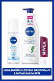 Nivea Kişisel Bakım Seti,vücut Losyonu,dudak Bakım,pump Sprey Deodorant