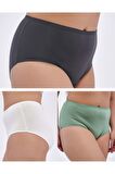 Kadın Büyük Beden Külot Full Brief (5XL, 6XL, 7XL) 5 Farklı Renk 1 Pakette