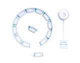 Neutron Hula Hoop Açık Mavi Akıllı Egzersiz Çemberi