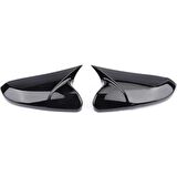 Honda Civic FC5 FK7 2016-2021 Batman Yarasa Ayna Kapağı Piano Black ABS Plastik