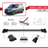 Vauxhall Combo E Cargo 2019-2022 Arası ile Uyumlu FLY Model Ara Atkı Tavan Barı Gri 3 Adet