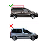 Citroen Berlingo 2 (B9) 2008-2018 Arası ile Uyumlu BASIC Model Ara Atkı Tavan Barı Siyah 3 Adet