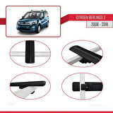 Citroen Berlingo 2 (B9) 2008-2018 Arası ile Uyumlu BASIC Model Ara Atkı Tavan Barı Siyah 3 Adet