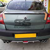 Sts Oto Aksesuar Renault Megane 2 Sedan Bagaj Üstü Spoiler Bagaj Çıtası Piano Black