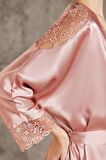 Pierre Cardin 6000 Saten Gecelik Sabahlık Pijama Takım Şort Takım 6'lı Gelin Çeyiz Seti
