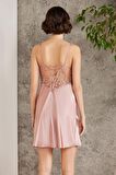 Pierre Cardin 6000 Saten Gecelik Sabahlık Pijama Takım Şort Takım 6'lı Gelin Çeyiz Seti