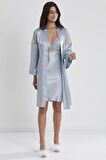 PİERRE CARDİN KADIN GECELIK 6955 SATEN KAPLI 6LI SET