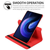 Gpack Xiaomi Mi Pad 6 Pro Kılıf Kapaklı Standlı 360 Dönebilen Koruma dn2