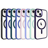 Gpack Apple iPhone 15 Kılıf Wireless Şarj Özellikli Buttom Magsafe Silikon Kapak