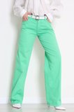 Modi Green Kemerli Palazzo Kot Pantolon Yeşil - 3012931.1968.