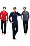 U.S. Polo Assn. 17384 Erkek Lacivert Pijama Takımı