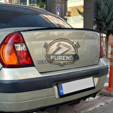 Renault Clio 2 Symbol 1998-2008 Sedan Uyumlu Bagaj Üstü Yarasa Spoiler Çıtası Piano Black Parlak Siyah