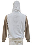 Campione 1099102 Erkek Kapşonlu Sweatshirt  Off White/Camel