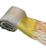 Sarı Bej Yeşil Çok Renkli Yumoş Atkı(180*45)