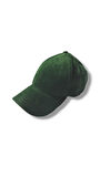 Kadife Arkası Cırtlı Ayarlanabilir Unisex Kep Şapka Yeşil