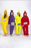 Kadın Fermuarlı Teletabi Model Pijama Takımı