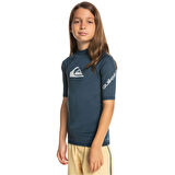Quiksilver All Time UV Korumalı Kısa Kollu Çocuk Mayosu EQBWR03212-Navy