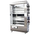 Pimak Kollu Piliç Makinesi 6 şiş 30 Piliç Tüplü