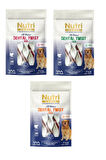Nutri Canin Dental Twist 3 Çeşit Karma S-M Irk İçin Köpek Ödülü 80 Gr. X 3 Adet
