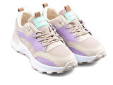 LAMBIRLENT 9927 Bayan Sneaker Spor Ayakkabı KREM_KUM_LİLA