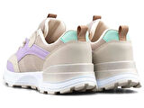 LAMBIRLENT 9927 Bayan Sneaker Spor Ayakkabı KREM_KUM_LİLA