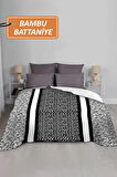 Lüks Çift Kişilik Bambu Battaniye Yumuşacık  ve Şık Tasarım (200X220 cm) BBT0019