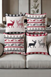 Dijital Baskılı Yumuşak Dokulu 4’lü Kırlent Kılıfı Takımı (43x43 cm) KRL0047