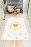  Parlak Kadife Kumaş Dijital Baskı Dot Kaymaz Tabanlı Çocuk ve Genç Odası Halısı H0626