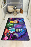  Parlak Kadife Kumaş Dijital Baskı Dot Kaymaz Tabanlı Çocuk ve Genç Odası Halısı H0467