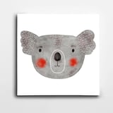 Koala Minimal Kare Kanvas Tablo