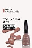 Flormar Mat Oje - Bej - Matte Nail Enamel Blushing Beige 8690604590421