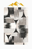 Modern Desenli Dijital Baskı Kaymaz Taban Halı H1117