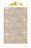 Modern Desenli Dijital Baskı Kaymaz Taban Halı H1039