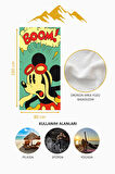 Dijital Baskı Plaj Deniz Havlusu Retro Mickey Desenli Peştamal HVL0144