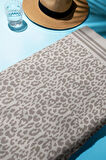 Dijital Baskı Plaj Deniz Havlusu Leoparlı Desen Peştamal HVL0112