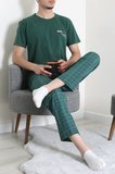 Modi Green Kısa Kollu Erkek Pijama Takımı Koyuyeşil - 41985.1048.