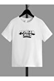Rahat Kalıp Pamuklu PROBLEM CHILD Baskılı Çocuk T-shirt